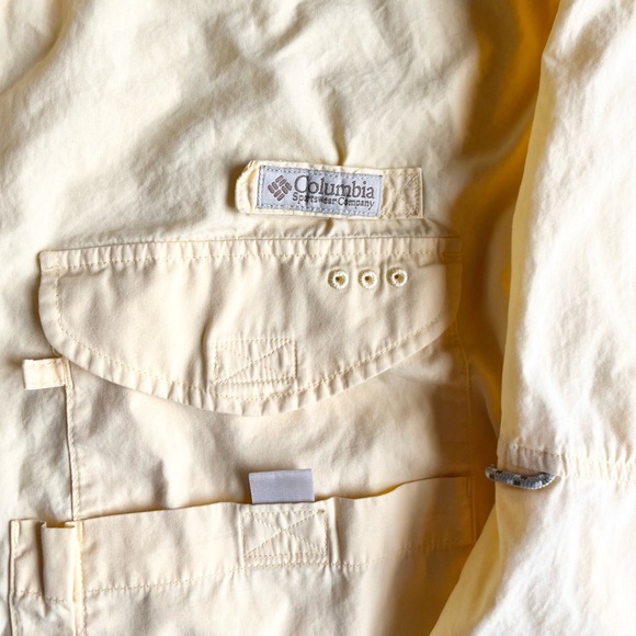 Columbia Yellow Performance Fishing Gear (PFG) Shirt Jacket Size Medium - Picture 4 of 9